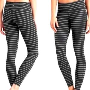 Athleta Stripes Chaturanga Tight Leggings Womens XXS New With Tags